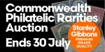 BID NOW COMMONWEALTH AUCTION - Exceptional Commonwealth Philatelic Rarities - Stanley Gibbons Premium-Quality Stamps. Online Auction Only  Ends 30 July.
