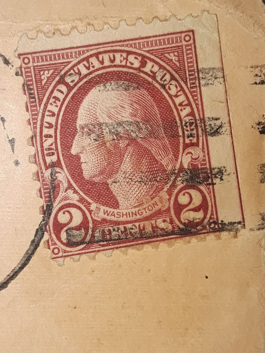 Found In Bottom Of A Closet Help With Identifying Red 2 Cent Washington Stamp Stamp 